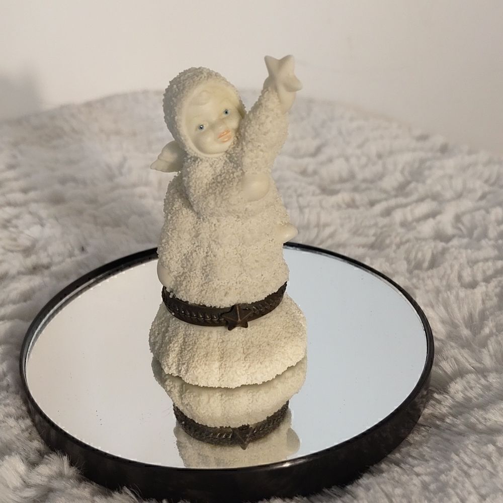 Department 56 "You Better Watch Out" Christmas Snowbabies Porcelain Trinket Box